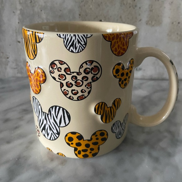 Walt Disney World Animal Kingdom Safari 3D Mickey Mouse Pattern Ceramic Mug Cup - Picture 6 of 9